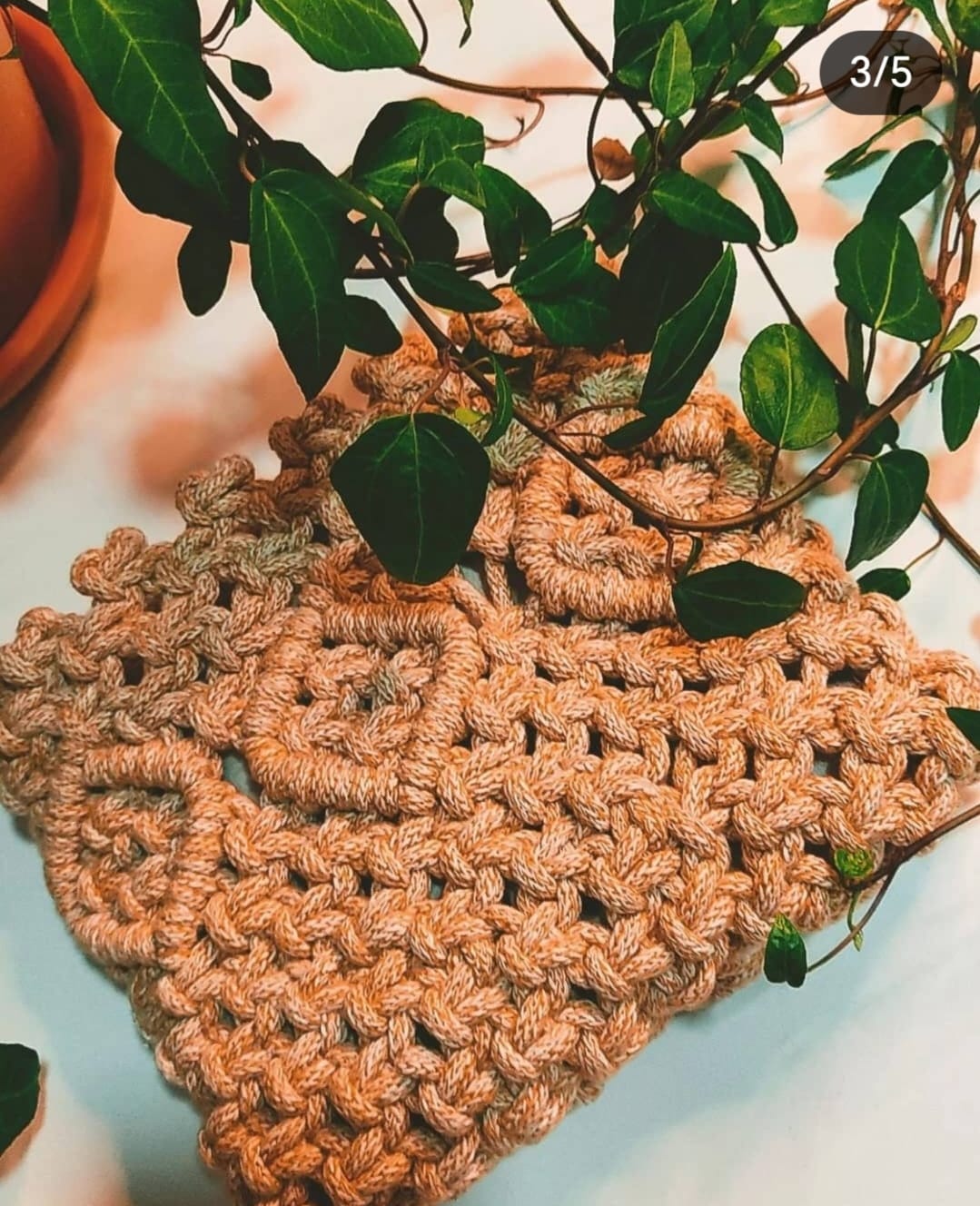 Bolsa de mão em Macramé