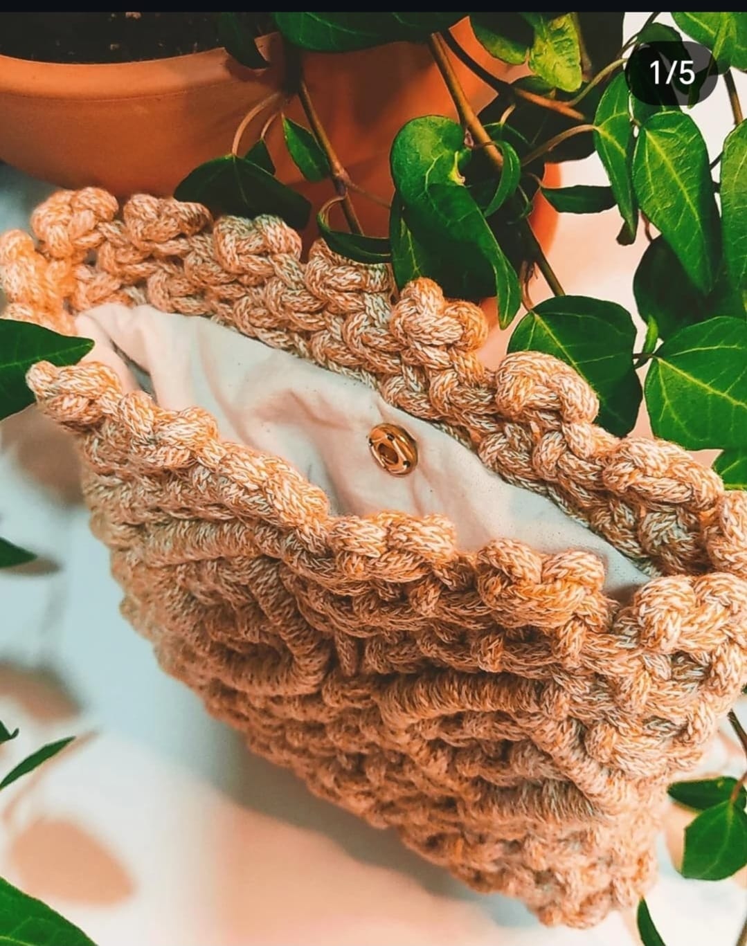 Bolsa de mão em Macramé